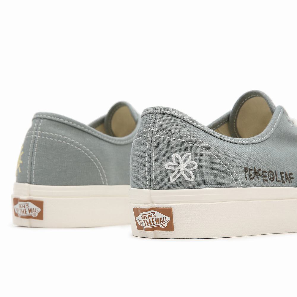 Men's Vans Eco Theory Authentic Sneakers Green | USA50617