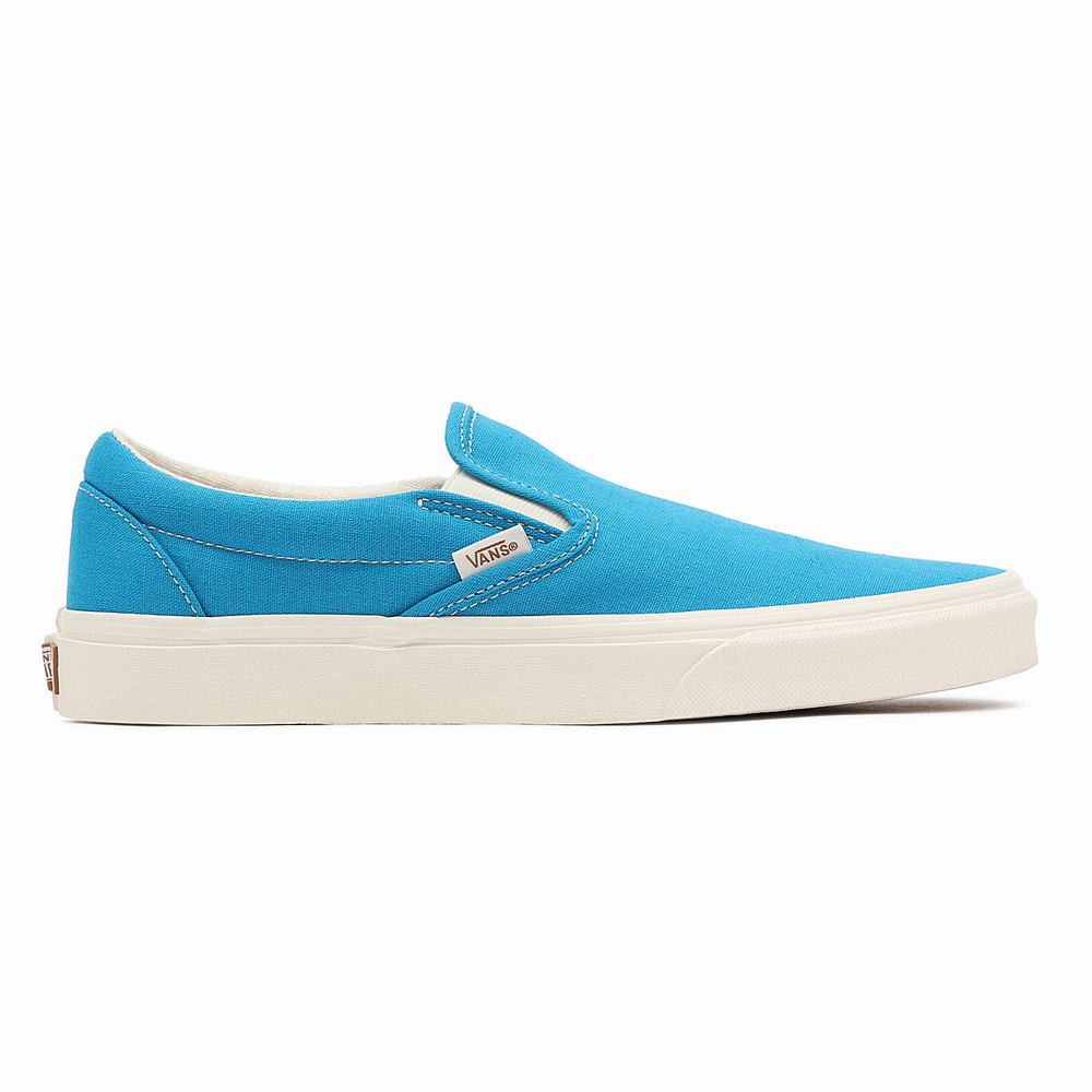 Men's Vans Eco Theory Classic Slip On Shoes Blue | USA61289