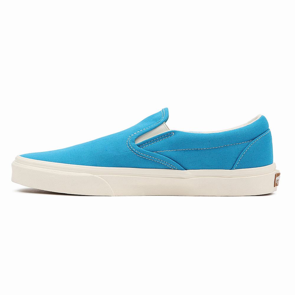 Men's Vans Eco Theory Classic Slip On Shoes Blue | USA61289