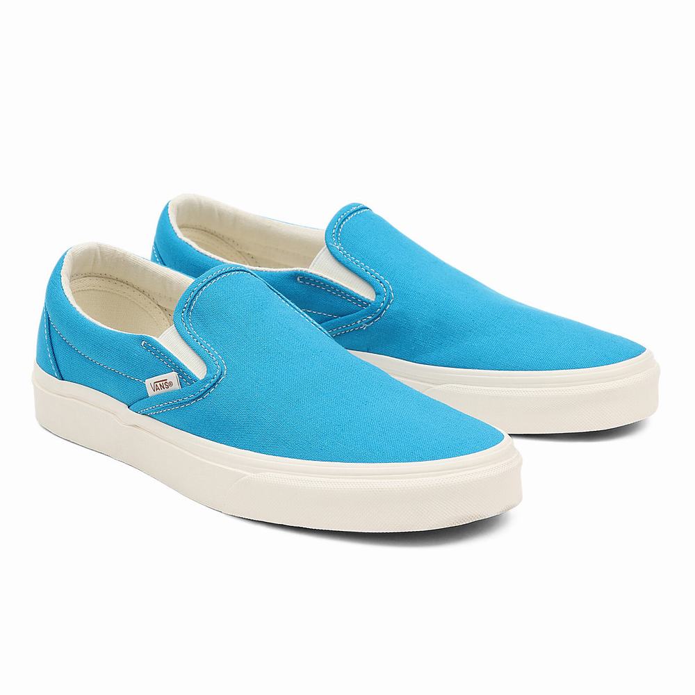 Men\'s Vans Eco Theory Classic Slip On Shoes Blue | USA61289