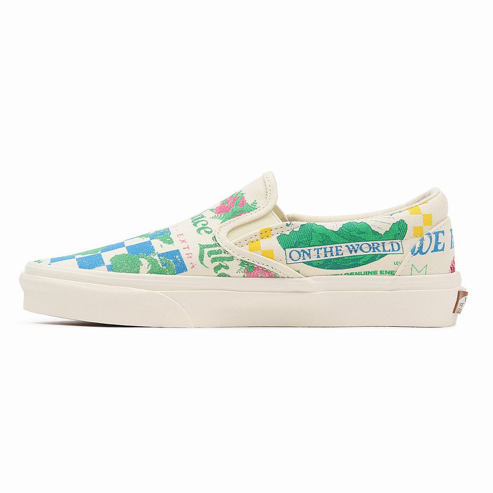 Men's Vans Eco Theory Classic Slip On Shoes Multicolor | USA74621