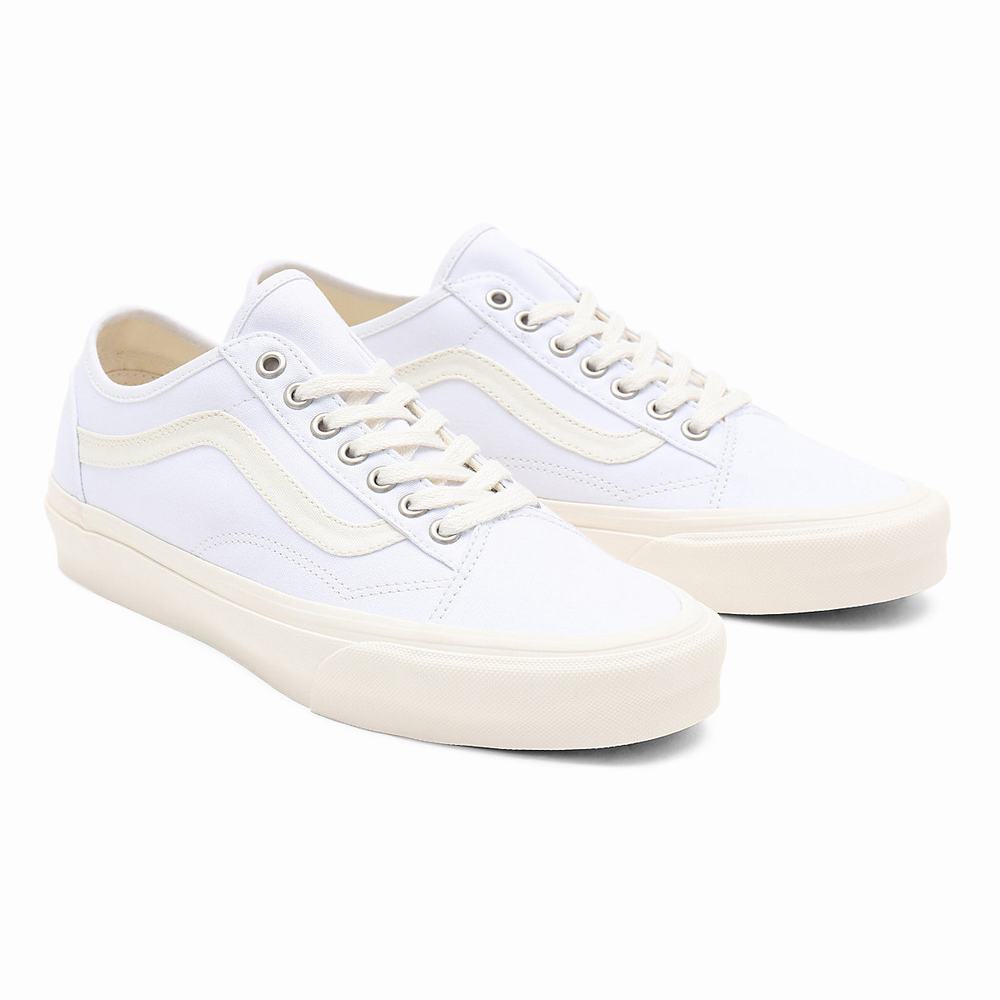 Men\'s Vans Eco Theory Old Skool Tapered Sneakers White | USA65342