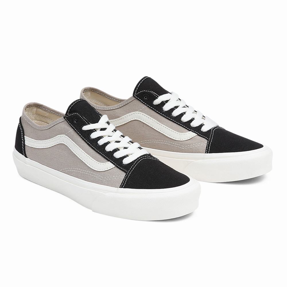 Men\'s Vans Eco Theory Old Skool Tapered Sneakers Black / Grey | USA67043