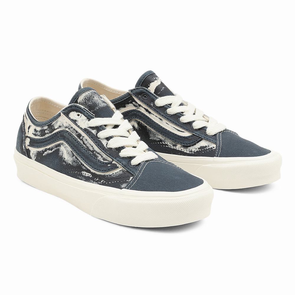 Men\'s Vans Eco Theory Old Skool Tapered Sneakers Blue | USA80453