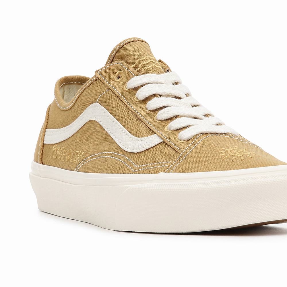 Men's Vans Eco Theory Old Skool Tapered Sneakers Beige | USA90473