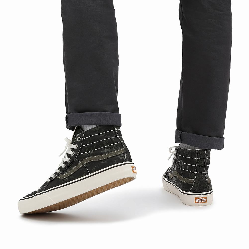 Men's Vans Eco Theory SK8-Hi 38 Decon SF Sneakers Black | USA46279