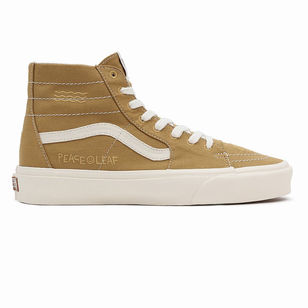 Men's Vans Eco Theory Sk8-Hi Tapered Sneakers Beige | USA14872