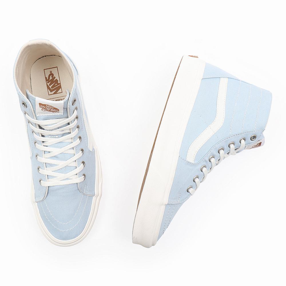 Men's Vans Eco Theory Sk8-Hi Tapered Sneakers Blue | USA40256