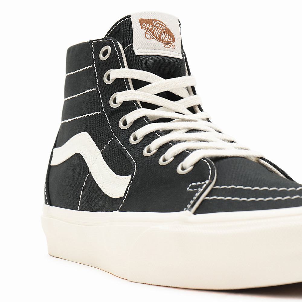 Men's Vans Eco Theory Sk8-Hi Tapered Sneakers Black | USA43986