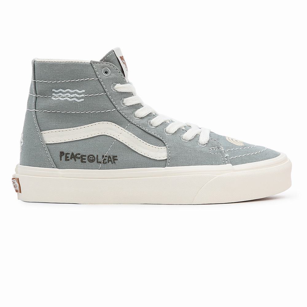 Men's Vans Eco Theory Sk8-Hi Tapered Sneakers Green | USA53927