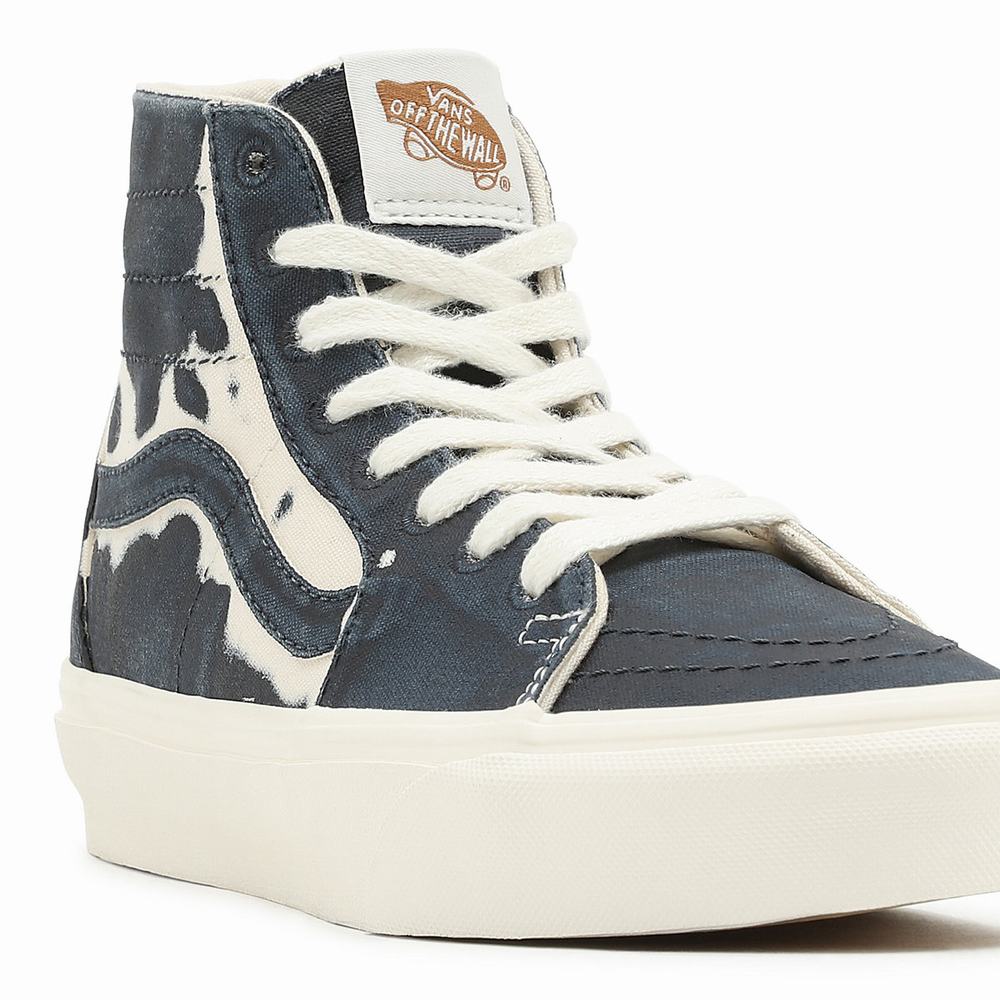 Men's Vans Eco Theory Sk8-Hi Tapered Sneakers Blue | USA81627