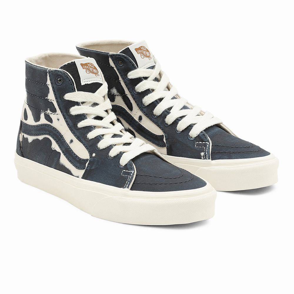 Men\'s Vans Eco Theory Sk8-Hi Tapered Sneakers Blue | USA81627