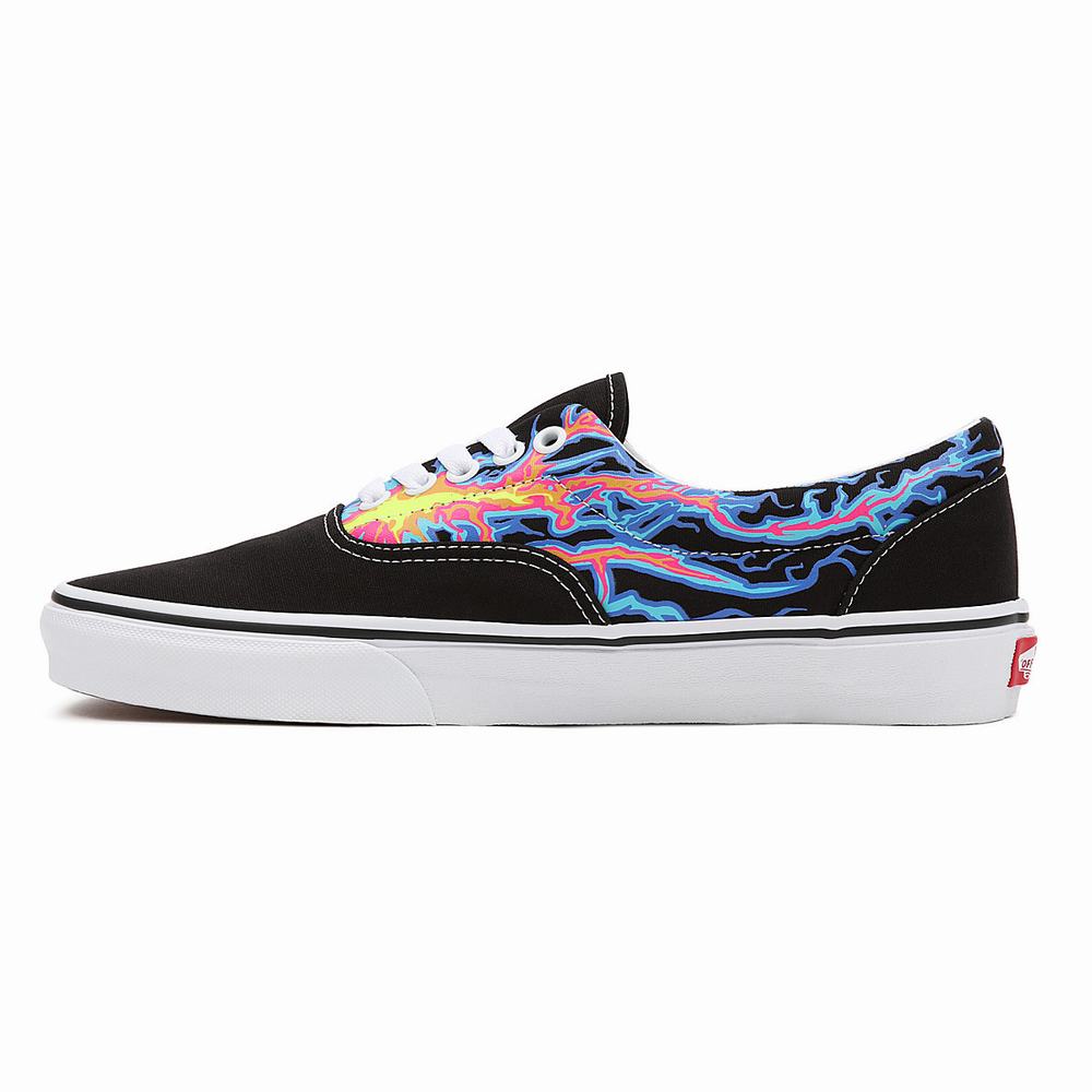 Men's Vans Electric Flame Era Sneakers Black / Multicolor | USA69572