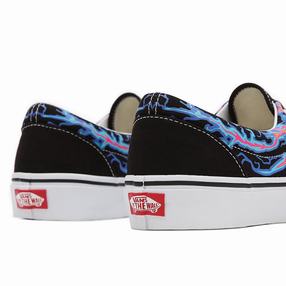 Men's Vans Electric Flame Era Sneakers Black / Multicolor | USA69572