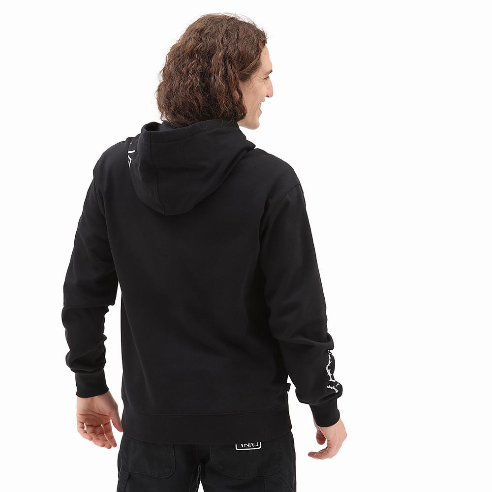 Men's Vans Elijah Berle Fleece Hoodie Black | USA73590