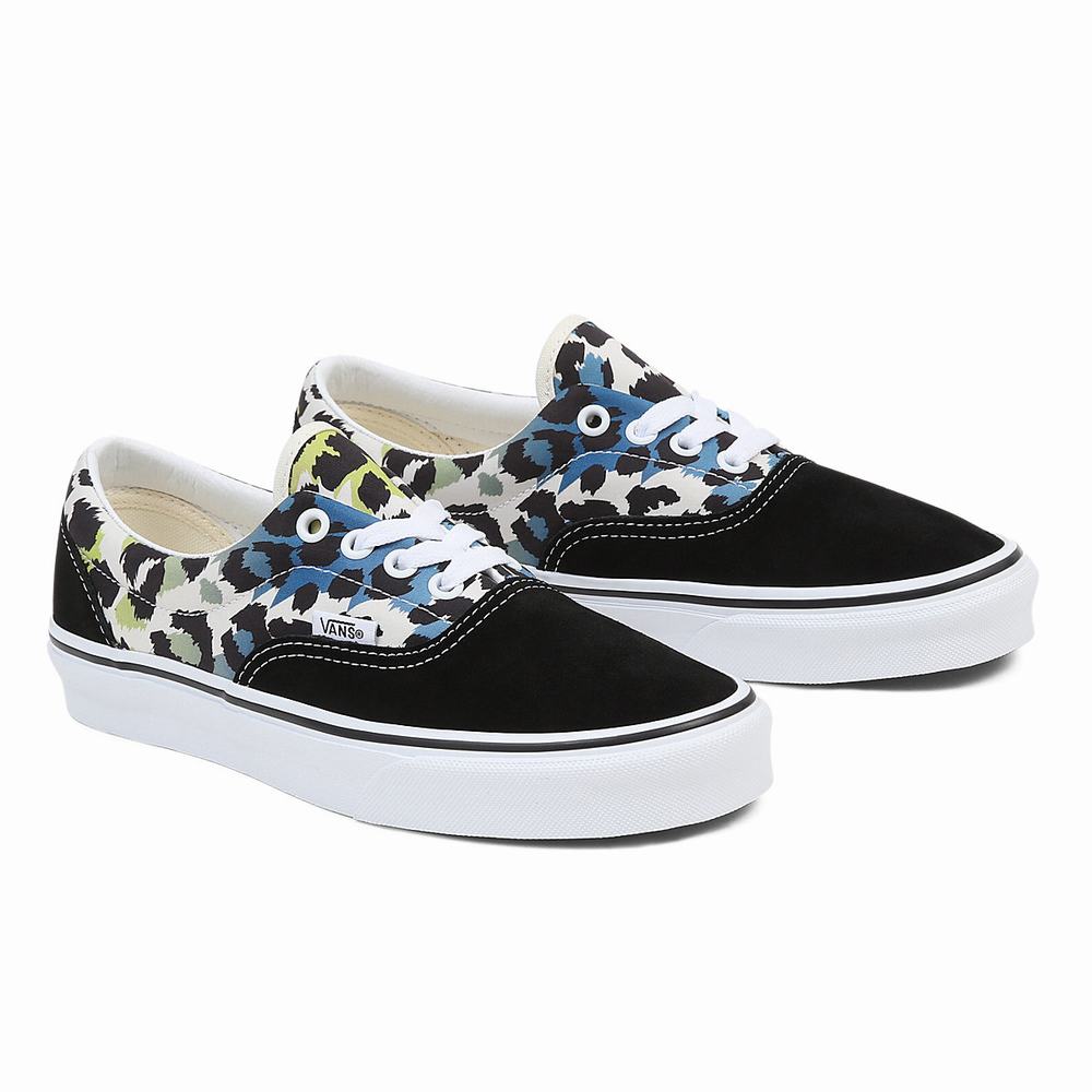 Men\'s Vans Era Sneakers Black / Multicolor | USA37498