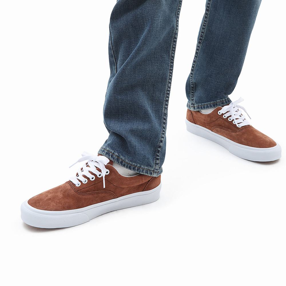 Men's Vans Era Sneakers Brown | USA72869