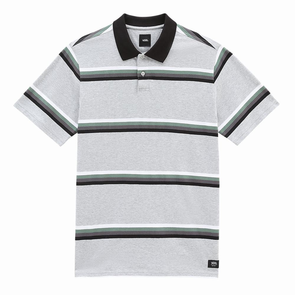 Men's Vans Forest Polo Shirts Grey | USA14380