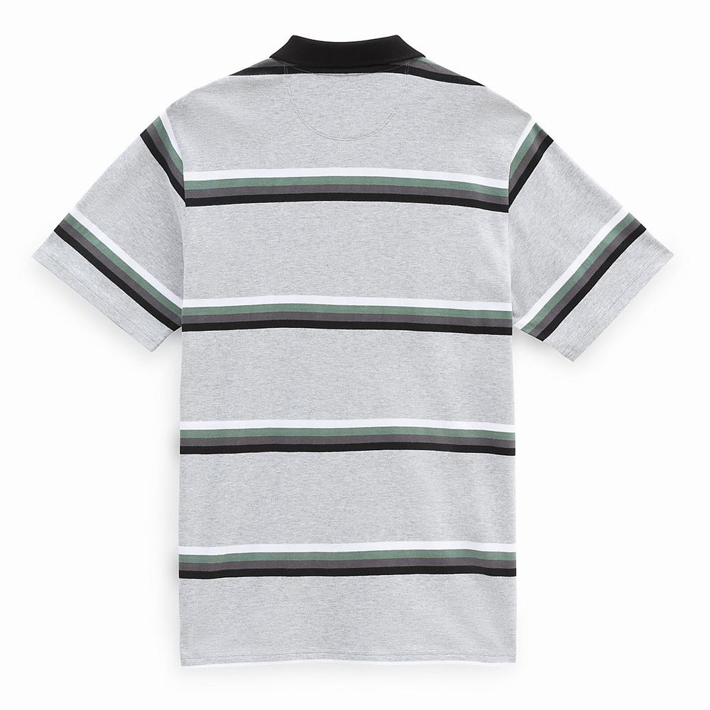 Men's Vans Forest Polo Shirts Grey | USA14380