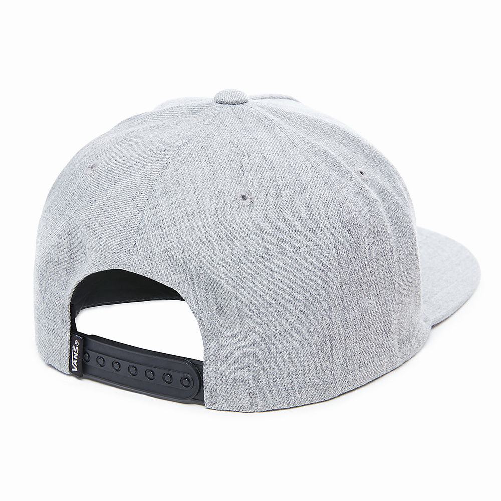 Men's Vans Full Patch Snapback Hats Grey | USA59316