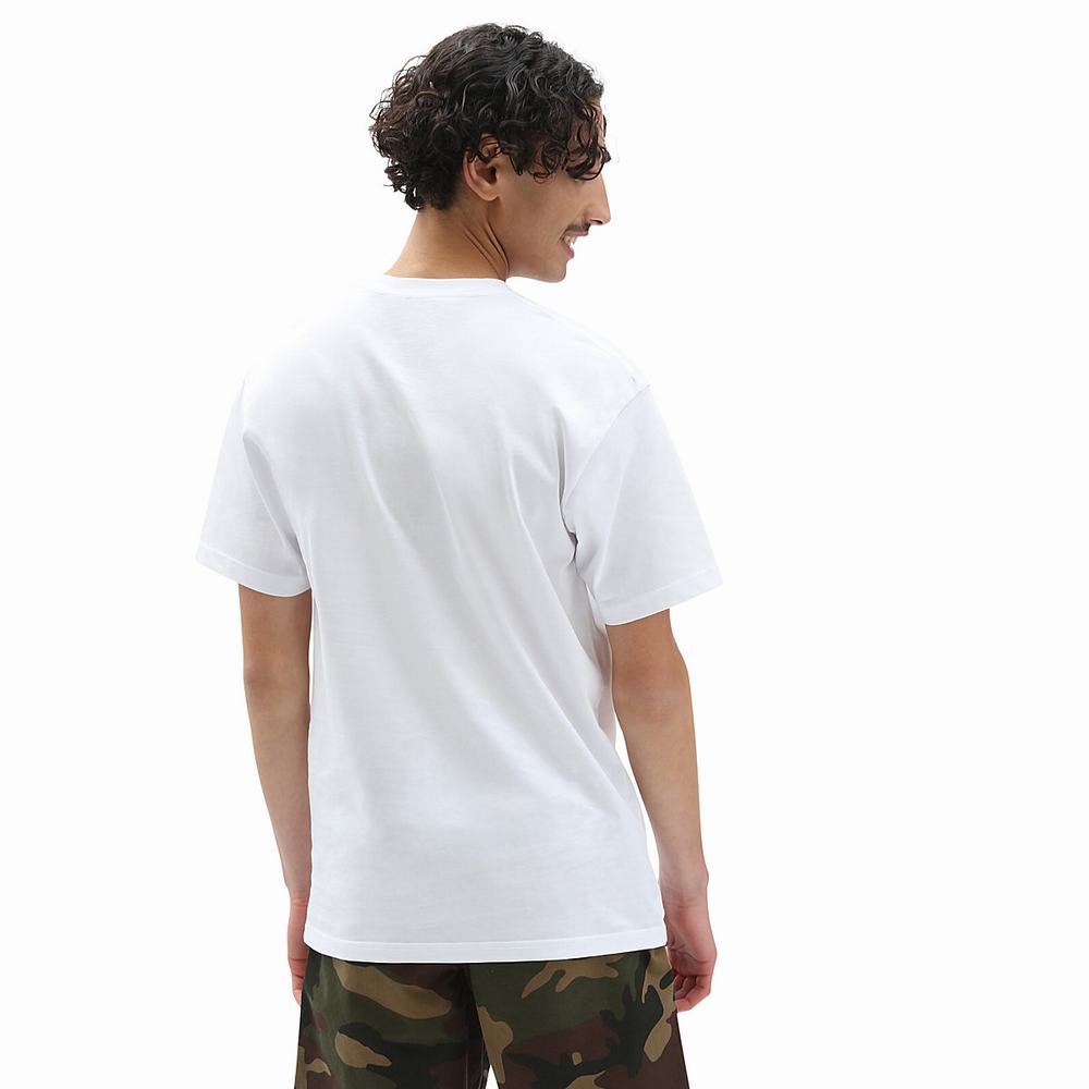 Men's Vans Full Patch T Shirts White | USA60489