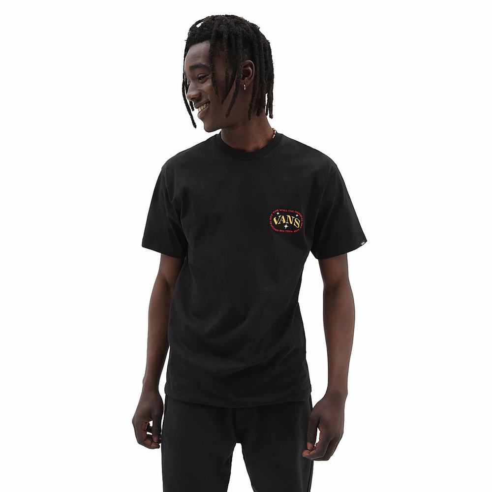 Men's Vans Future Reaper T Shirts Black | USA20136