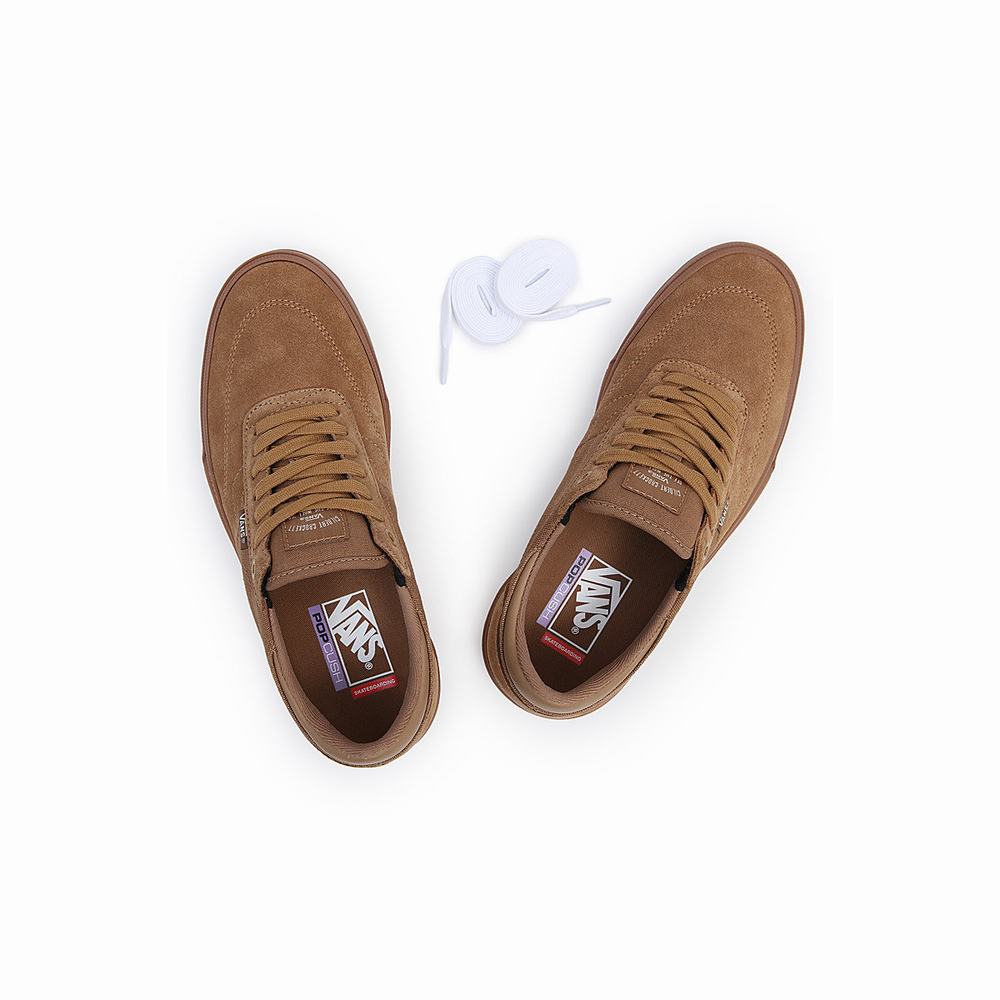 Men's Vans Gilbert Crockett Sneakers Brown | USA29138