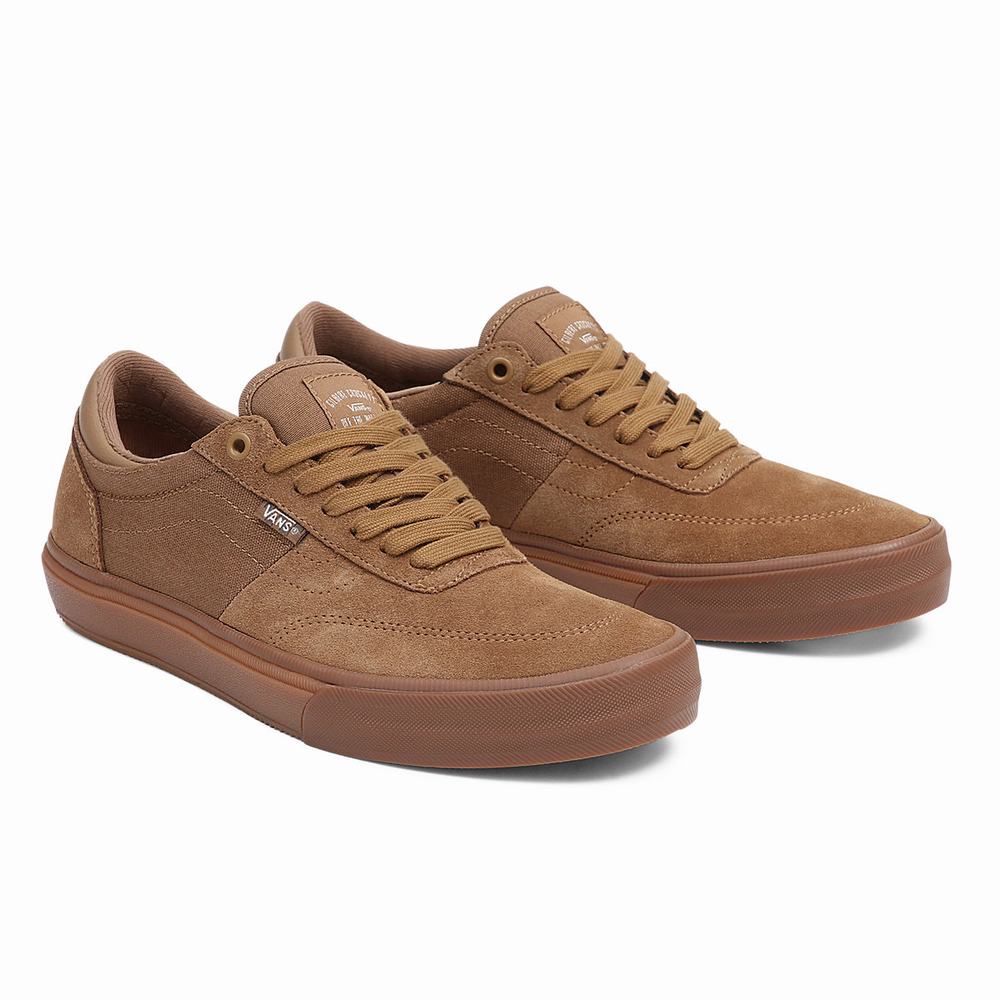 Men\'s Vans Gilbert Crockett Sneakers Brown | USA29138