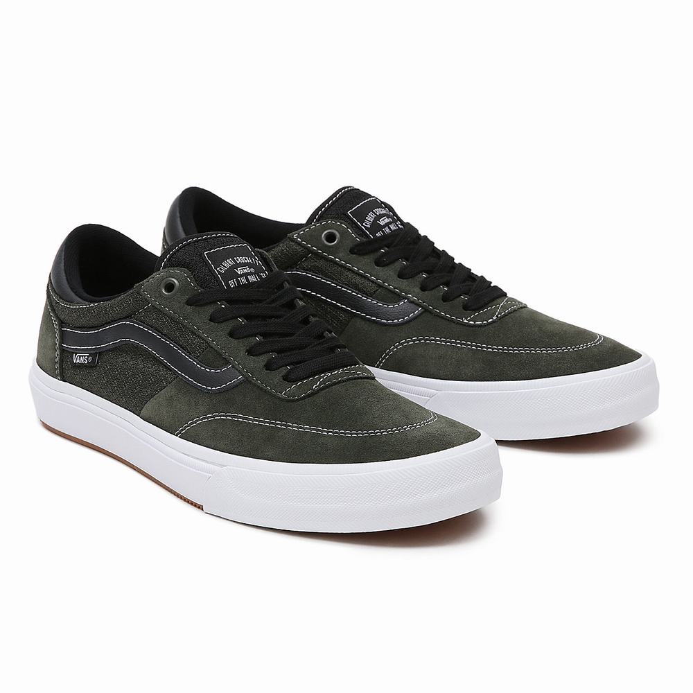 Men\'s Vans Gilbert Crockett Sneakers Green | USA83107