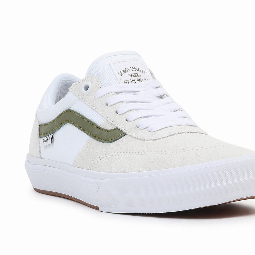 Men's Vans Gilbert Crockett Sneakers White / Beige | USA57296