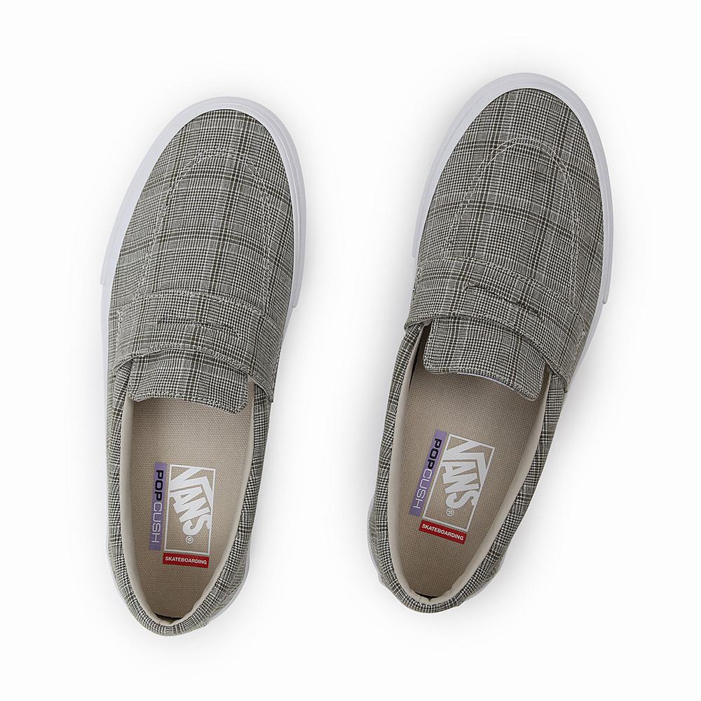 Men's Vans Grandpas Trouserss Skate Style 53 Slip On Shoes Grey | USA20863