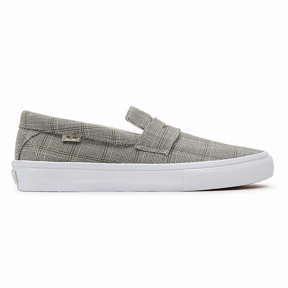 Men's Vans Grandpas Trouserss Skate Style 53 Slip On Shoes Grey | USA20863