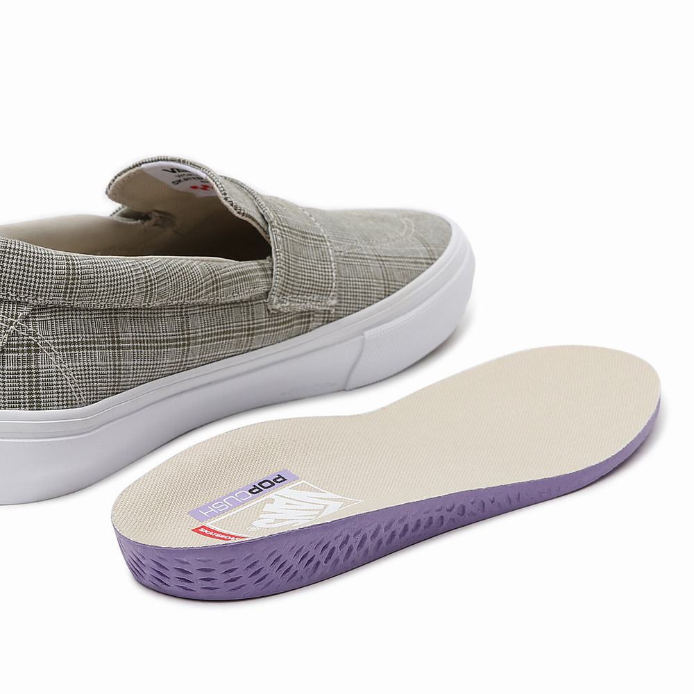 Men's Vans Grandpas Trouserss Skate Style 53 Slip On Shoes Grey | USA20863