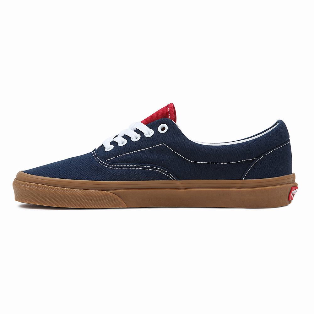 Men's Vans Gum Era Sneakers Blue | USA40958