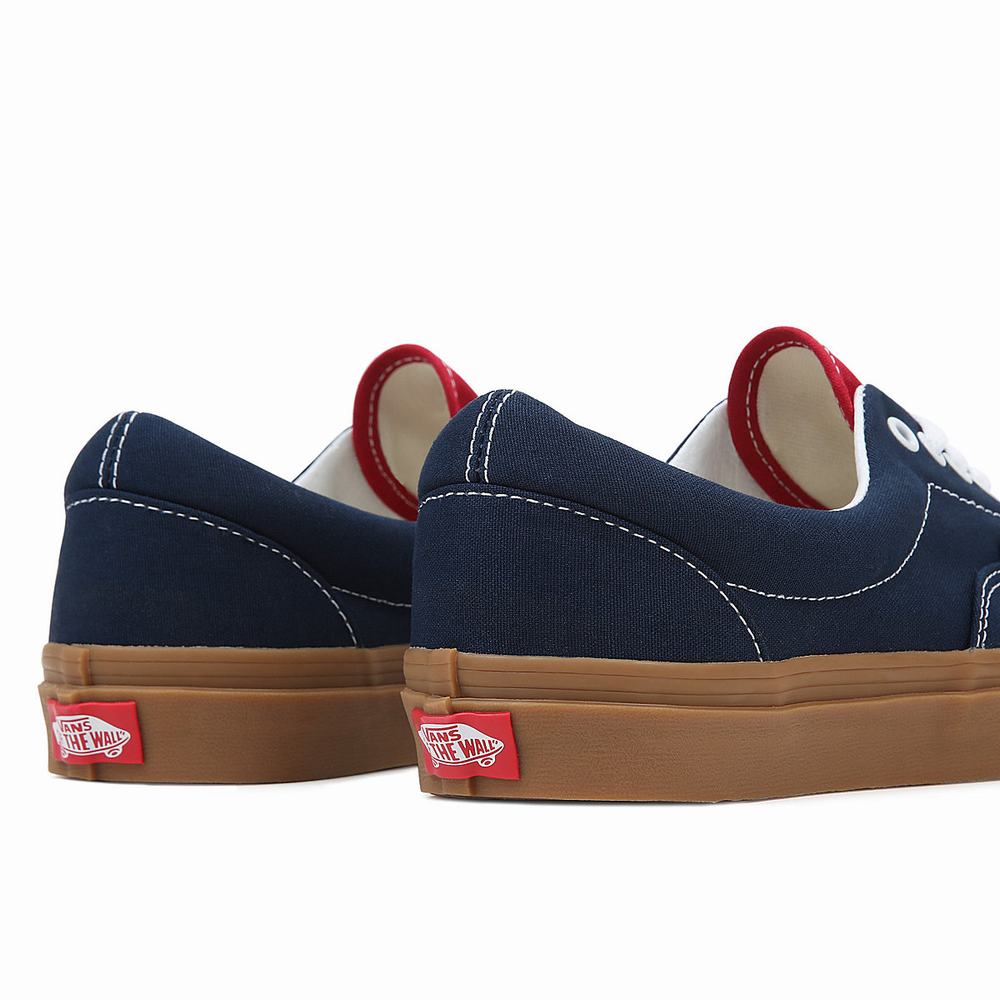 Men's Vans Gum Era Sneakers Blue | USA40958