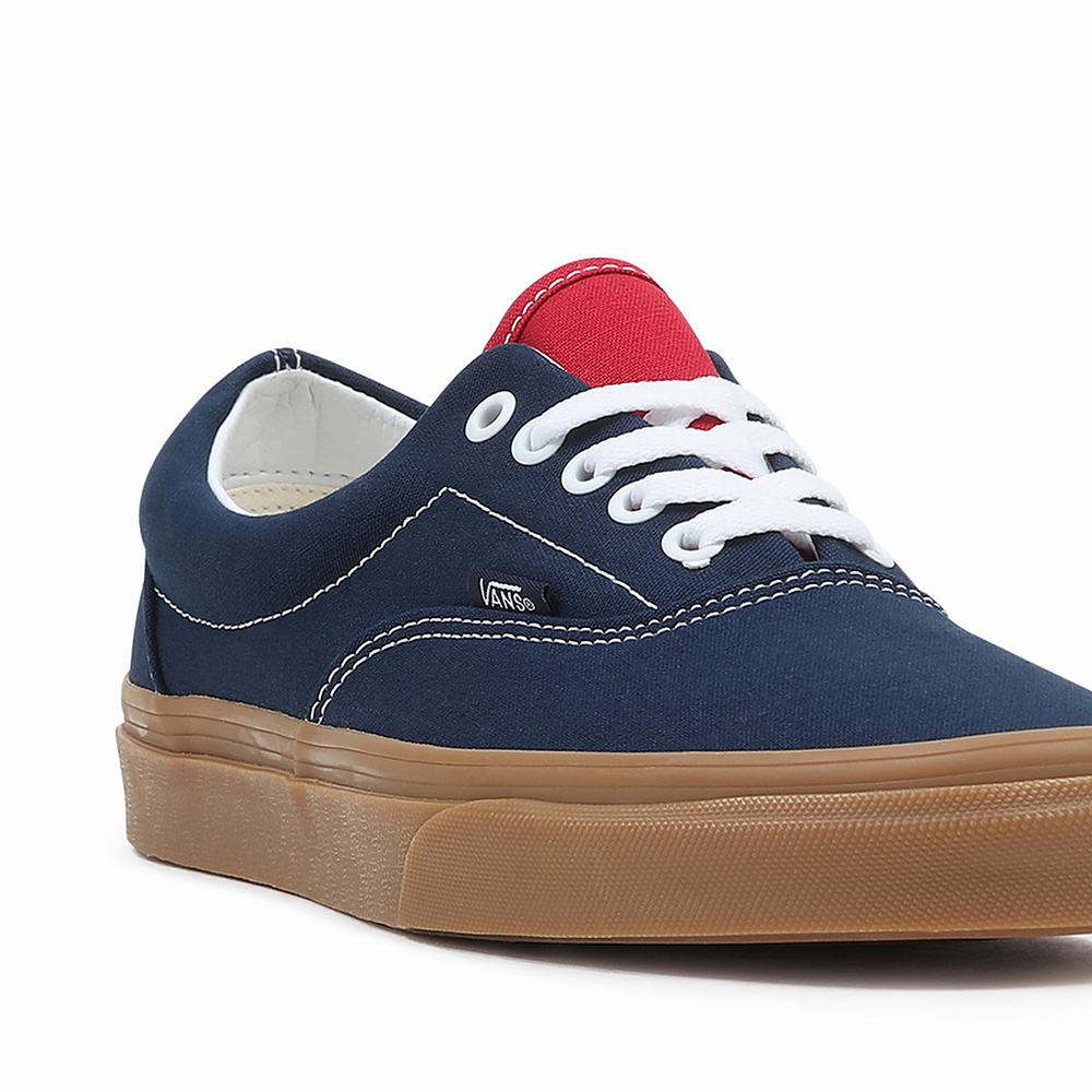 Men's Vans Gum Era Sneakers Blue | USA40958