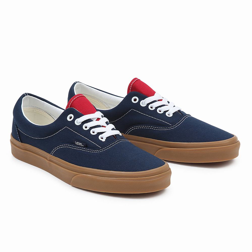 Men\'s Vans Gum Era Sneakers Blue | USA40958