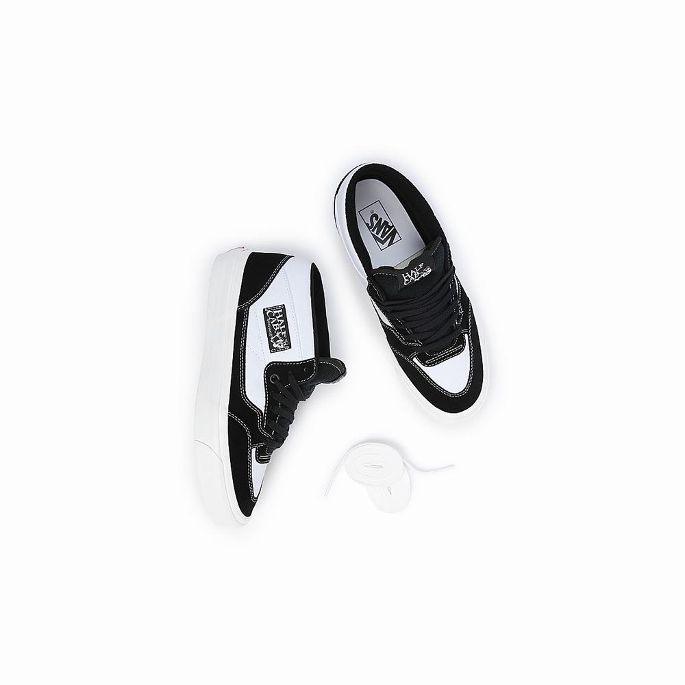 Men's Vans Half Cab 33 DX Sneakers Black / White | USA12867