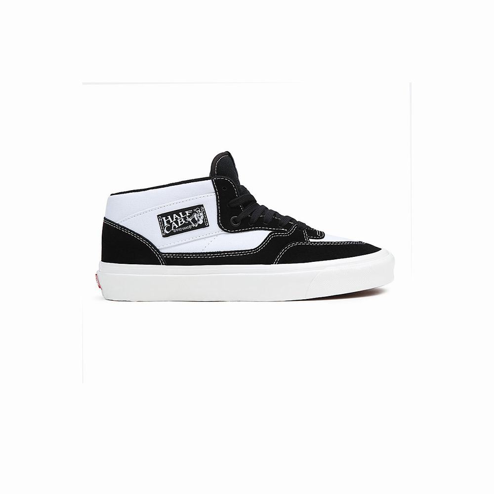 Men's Vans Half Cab 33 DX Sneakers Black / White | USA12867