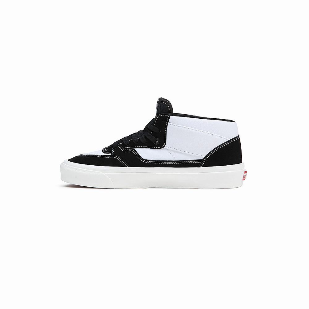 Men's Vans Half Cab 33 DX Sneakers Black / White | USA12867