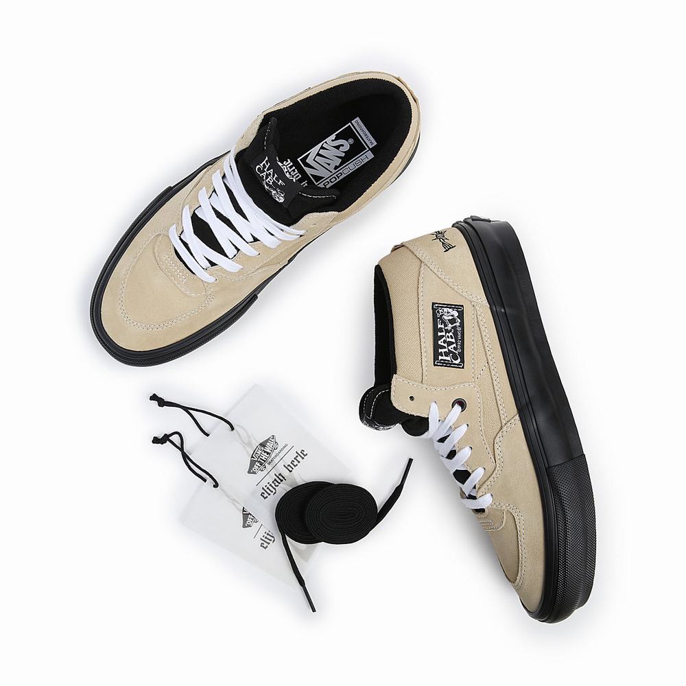 Men's Vans Half Cab Skate Shoes Beige | USA40812