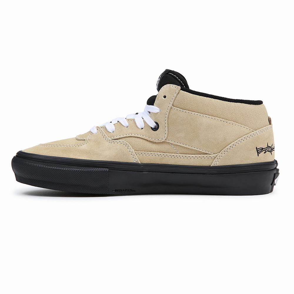 Men's Vans Half Cab Skate Shoes Beige | USA40812