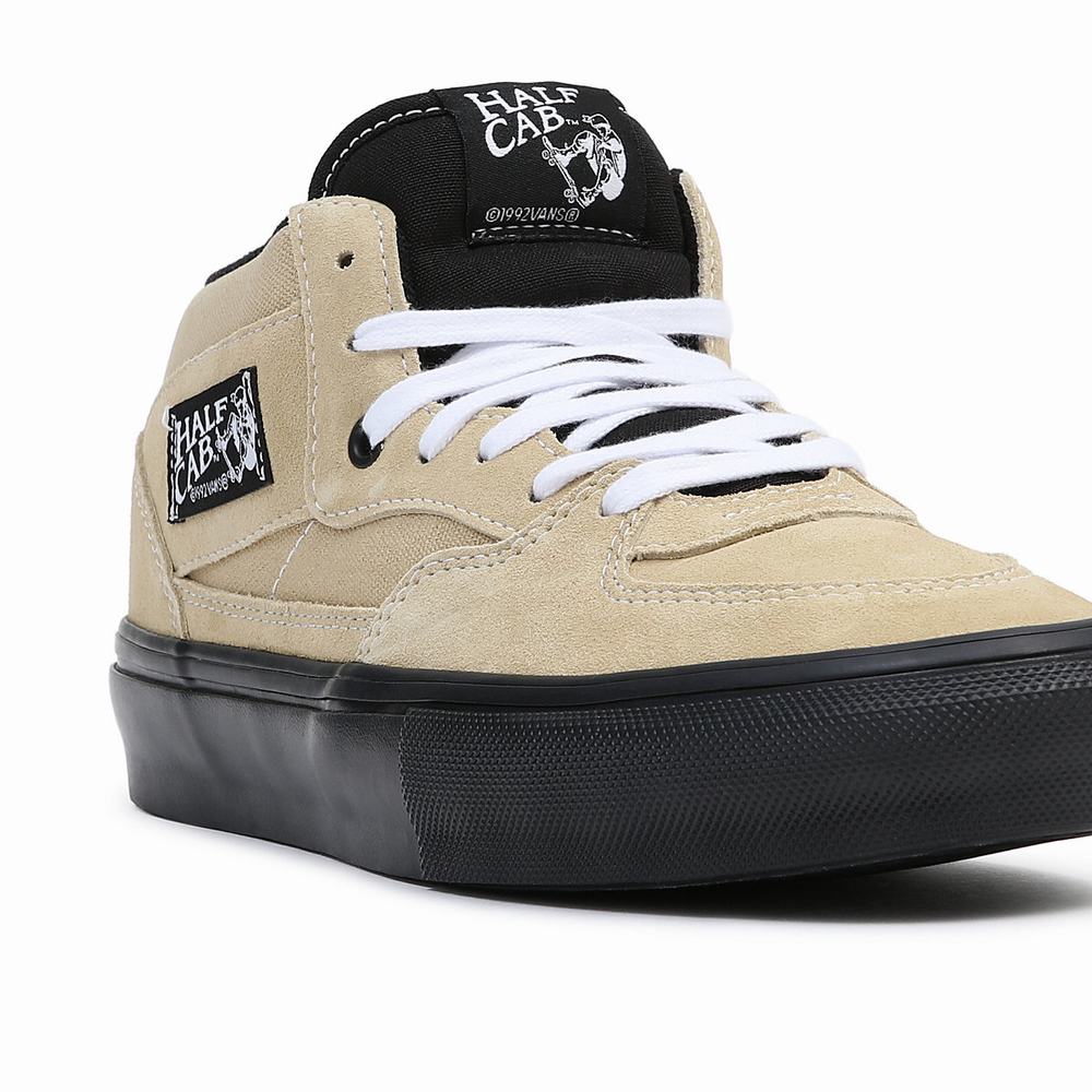 Men's Vans Half Cab Skate Shoes Beige | USA40812