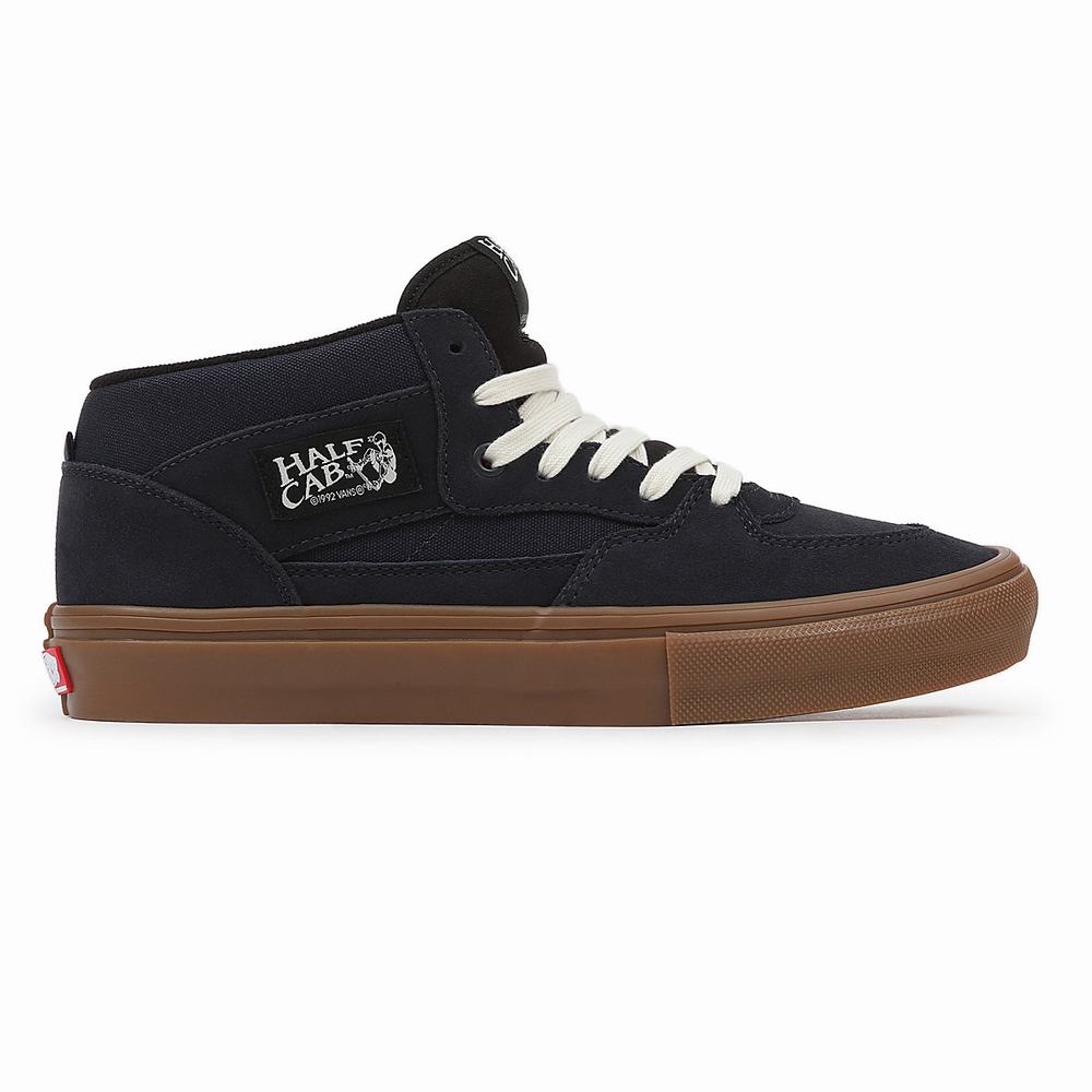 Men's Vans Half Cab Skate Shoes Blue | USA30841