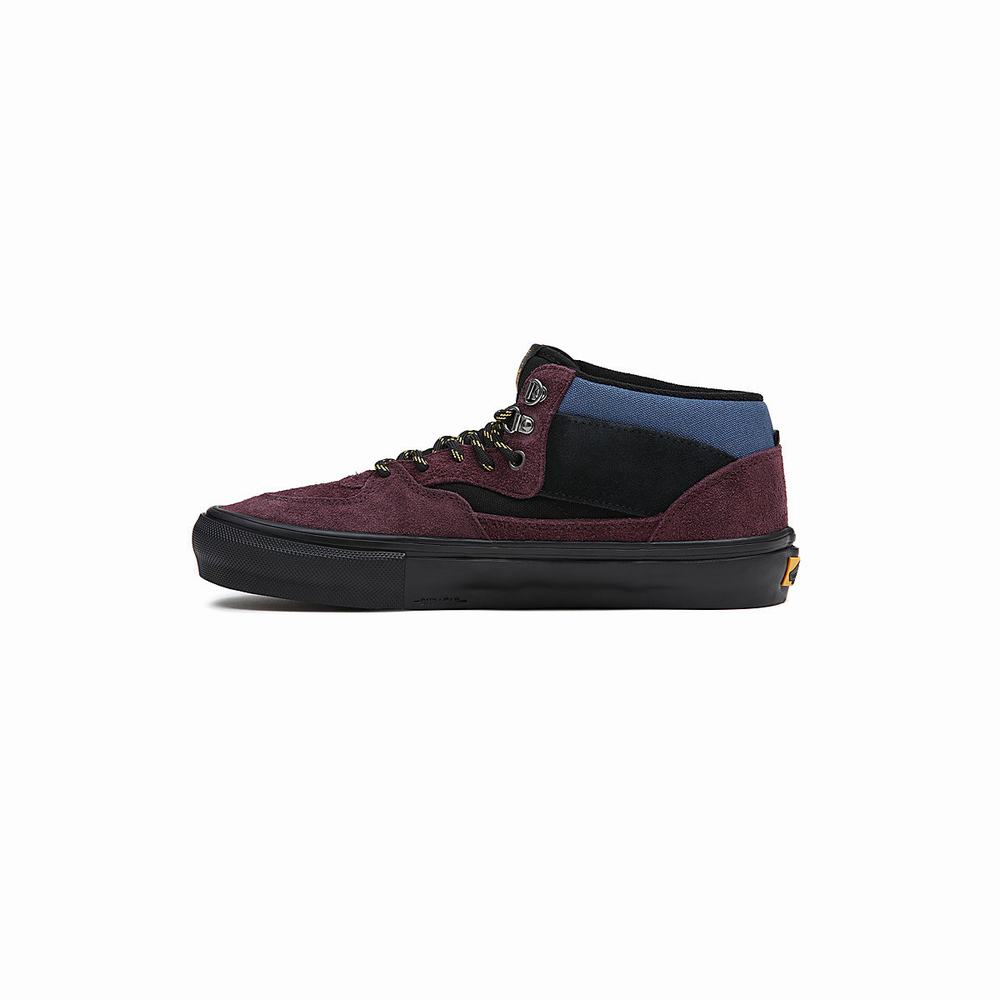 Men's Vans Half Cab Skate Shoes Purple | USA17054