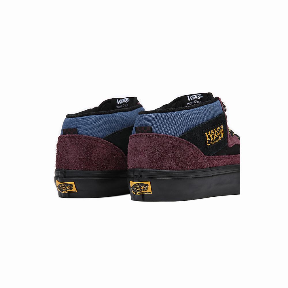 Men's Vans Half Cab Skate Shoes Purple | USA17054