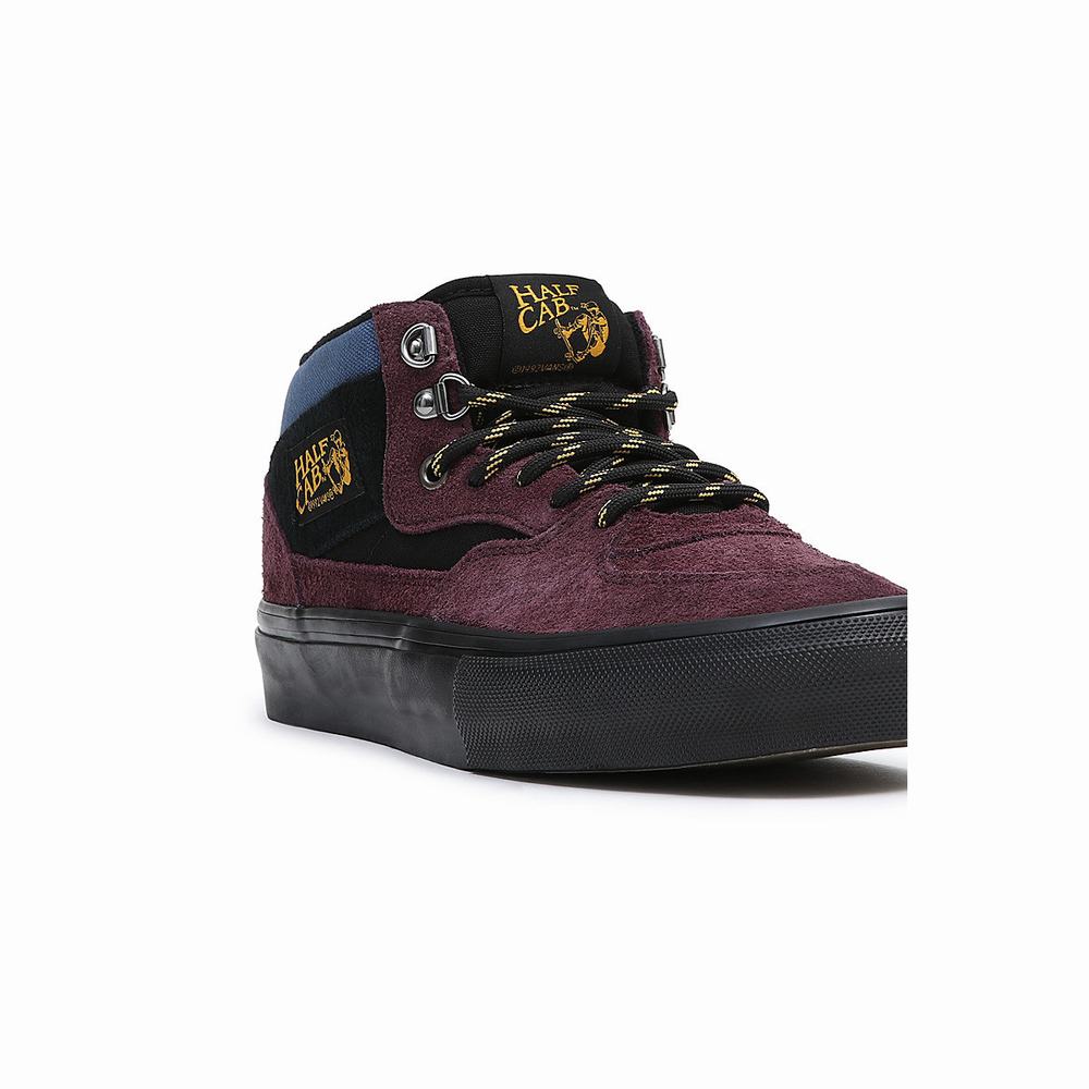 Men's Vans Half Cab Skate Shoes Purple | USA17054