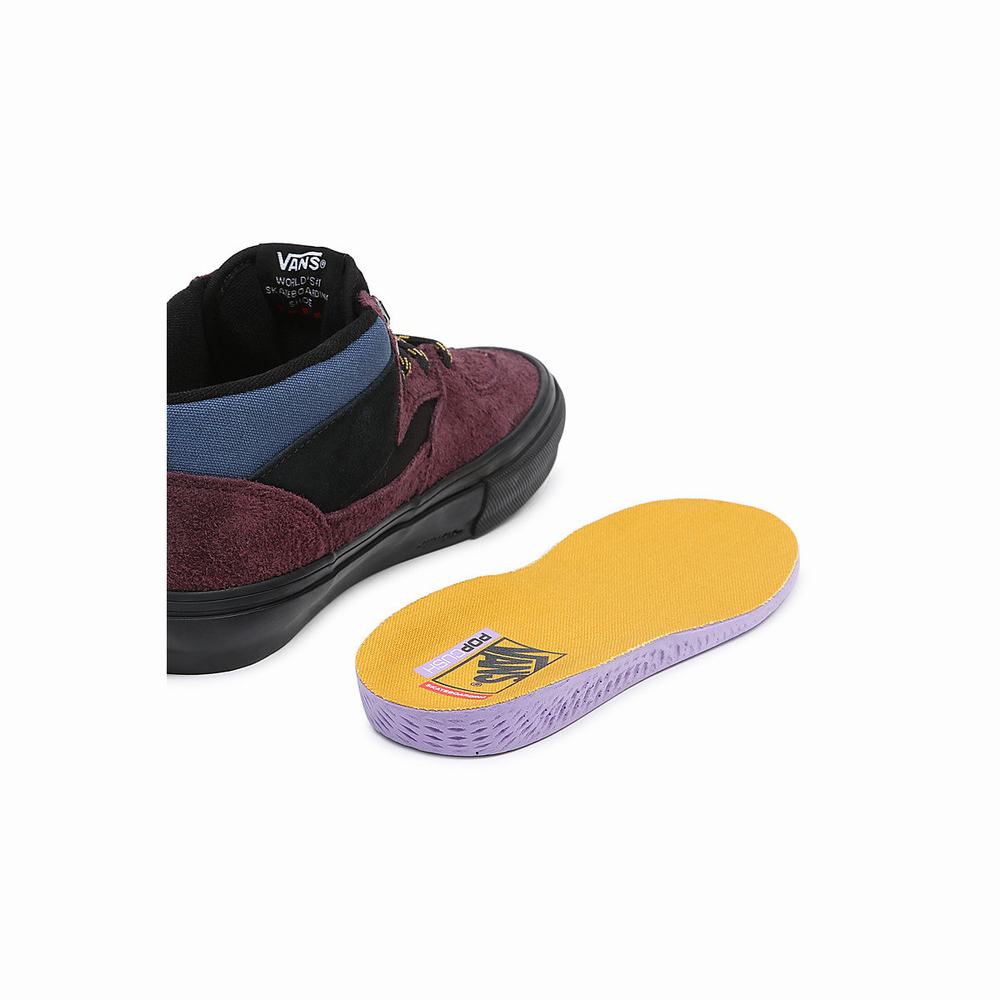 Men's Vans Half Cab Skate Shoes Purple | USA17054