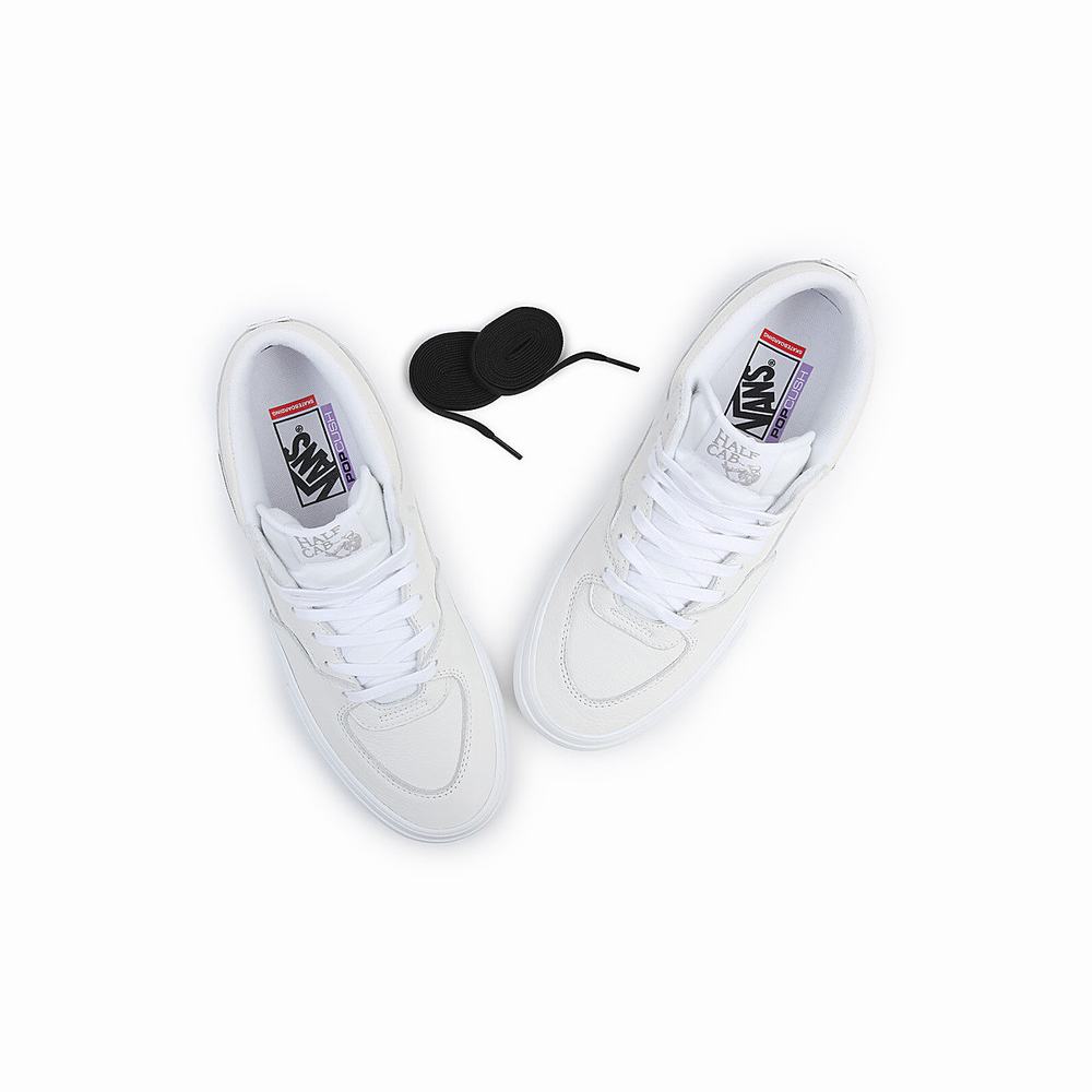 Men's Vans Half Cab Skate Shoes White | USA52307