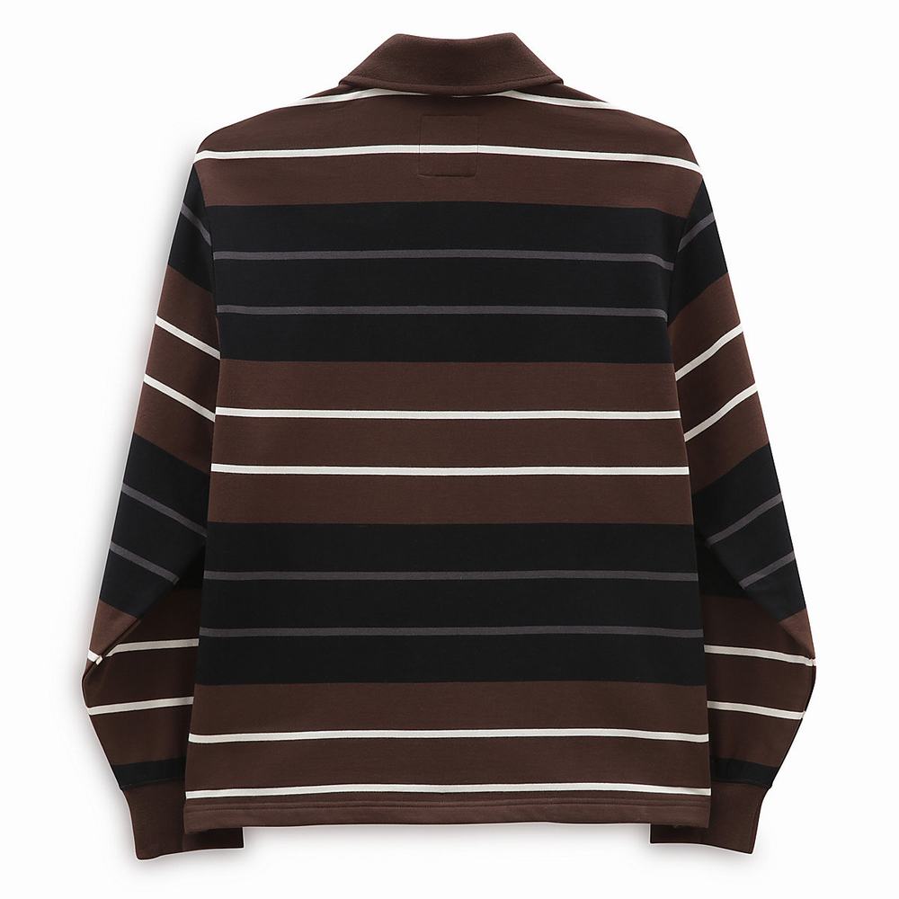 Men's Vans High Hat Fleece Sweatshirts Brown | USA70643